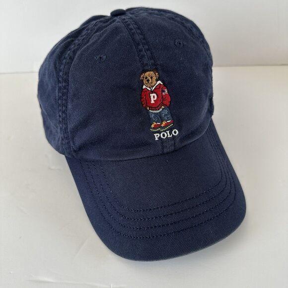 Polo Ralph Lauren Teddy BEAR Baseball Cap Navy Hoodie Jeans RL Fall 2013 OS - Picture 1 of 7